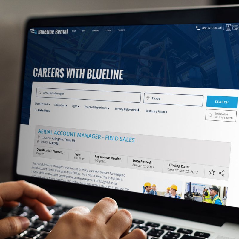 BLUELINE RENTAL: Careers